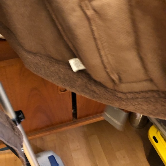 Lite Weight Quilted Teddy Jacket in a dark Carmel Color - Picture 9 of 10